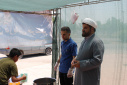 تجلی ارادت دانشگاهیان به ساحت ولایت؛ برپایی ایستگاه صلواتی «غدیر خم» در دانشگاه علوم و فنون دریایی خرمشهر