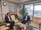 دیدار سرپرست دانشگاه علوم و فنون دریایی خرمشهر با معاون توسعه بازار شرکت کشتیرانی جمهوری اسلامی