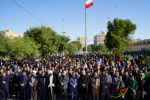 حضور رئیس دانشگاه بهمراه معاونین و مدیران در مراسم سوگواری و عزاداری شهادت حضرت آیت الله العظمی امام خامنه ای ( قدس سره) در شهرستان خرمشهر