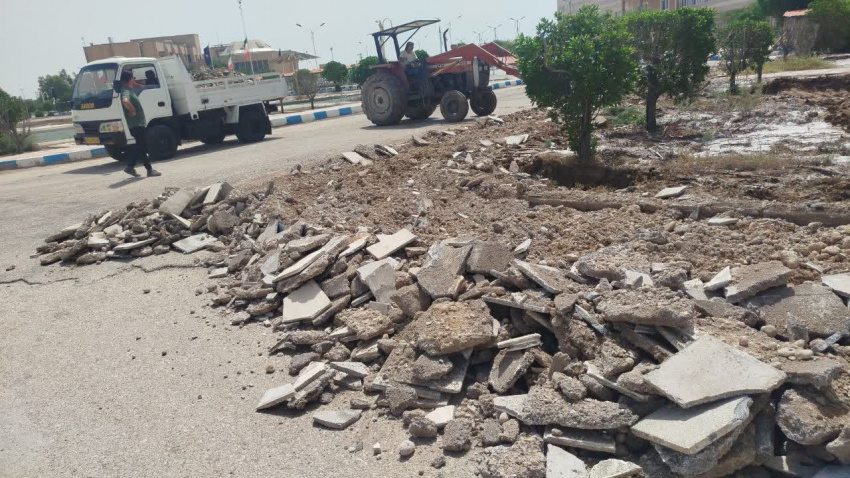 آغاز عملیات اجرایی بهسازی چهارباغ چهارم دانشگاه علوم و فنون دریایی خرمشهر